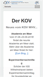 Mobile Screenshot of kov-whv.de